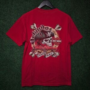 Harley Davidson Pirate Skull tee  Florida‎ state